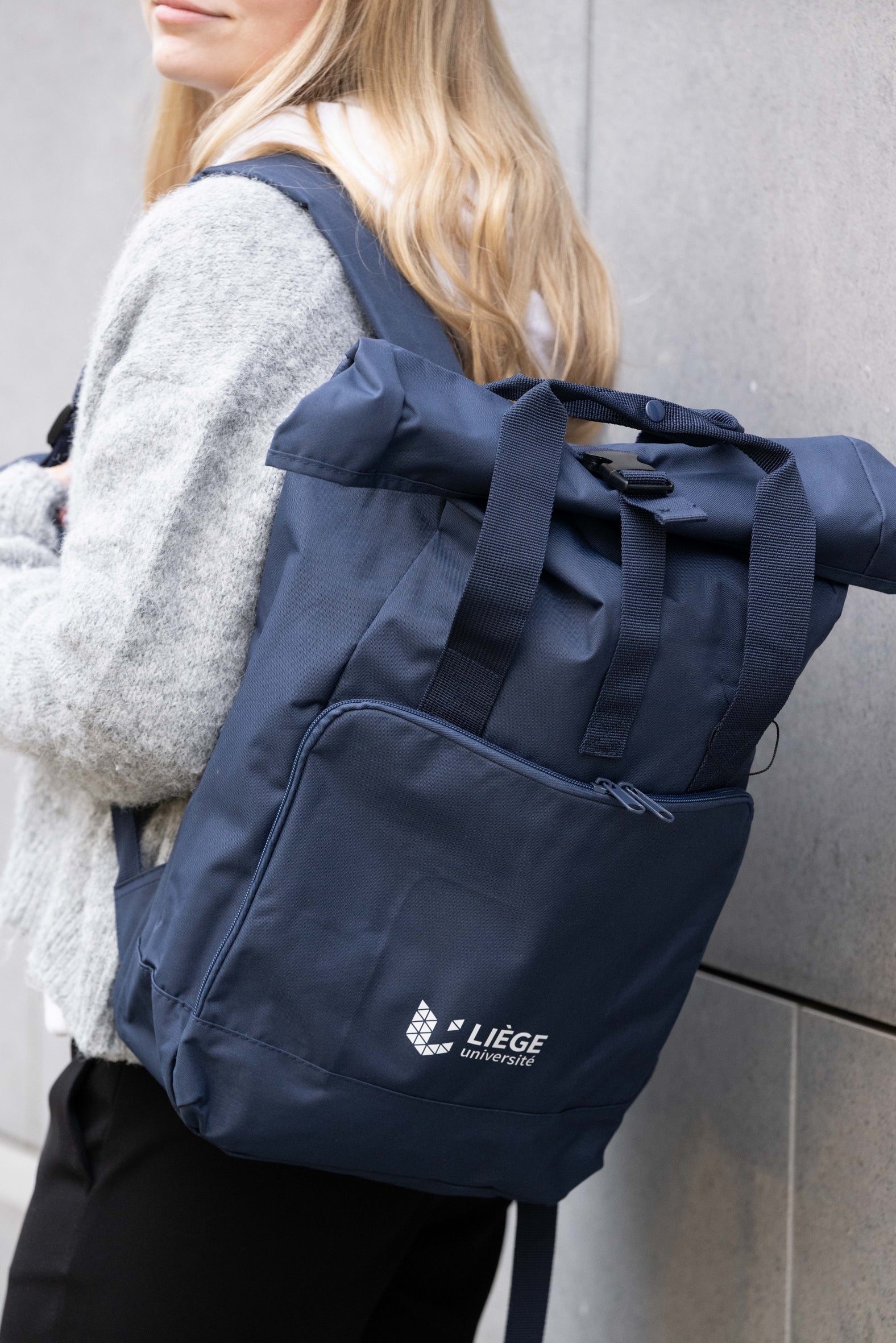Sac à dos recyclé, avec compartiment ordinateur